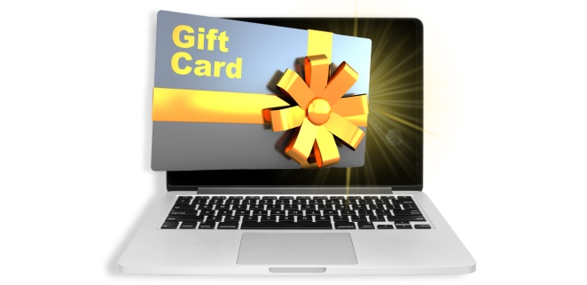 using digital gift card instead of physical