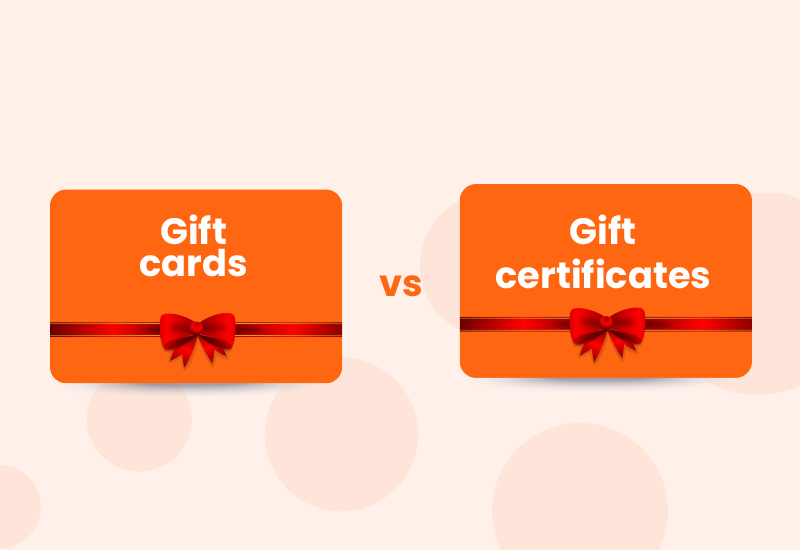 gift cards vs gift certificates