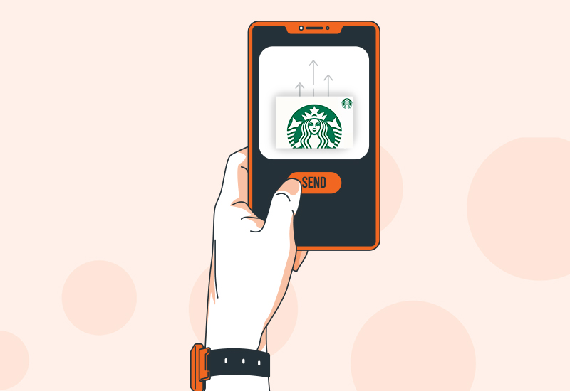 send someone starbucks gift card via text