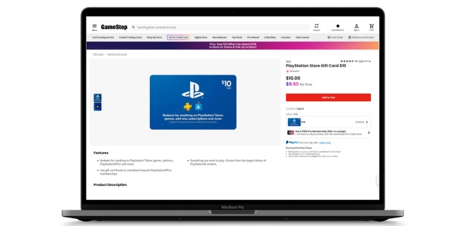 purchase ps5 gift card from gamestop