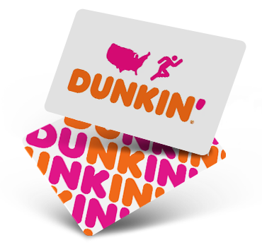 Dunkin double card mockup