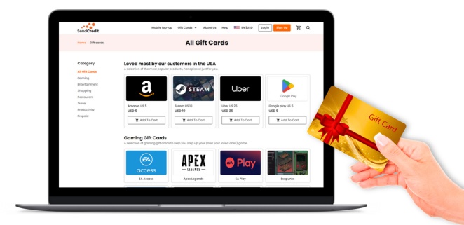 choosing between physical or digital gift card