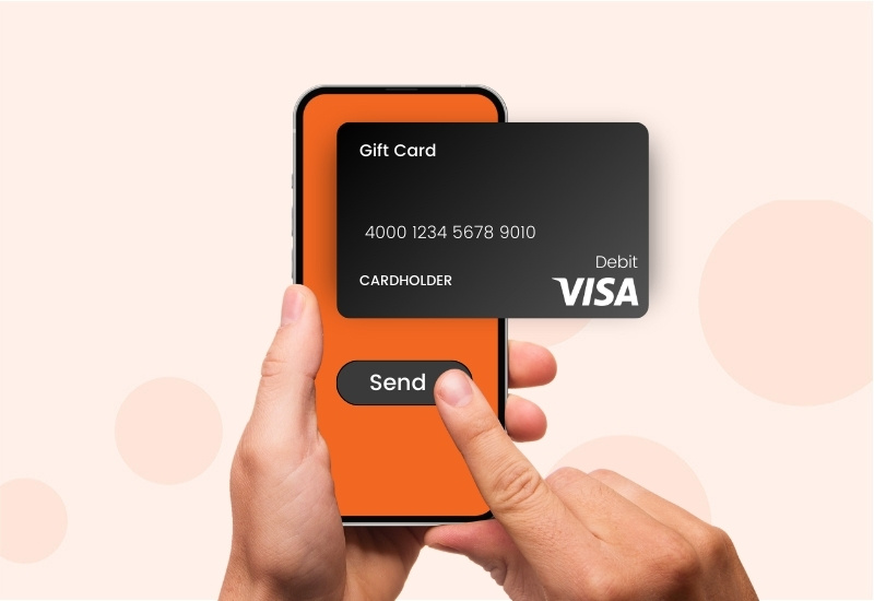 use digital visa gift card online and in store