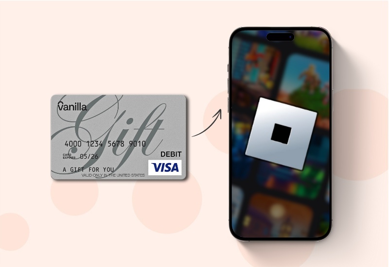 how to use vanilla gift card on roblox