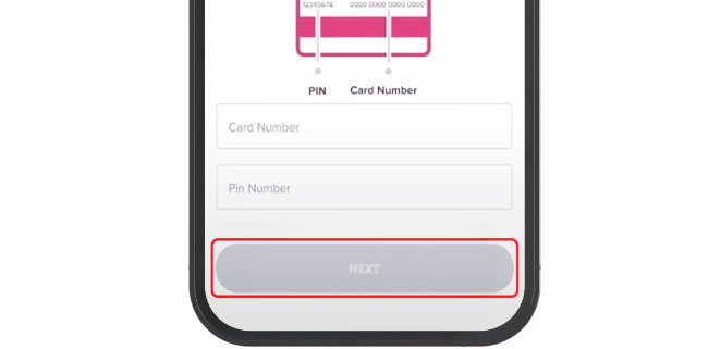 Tap next to add card