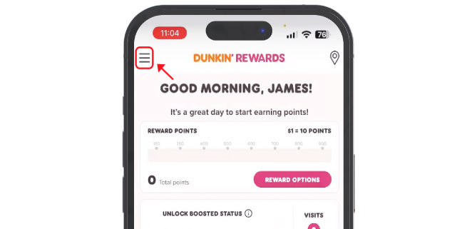Find Add / Manage Card button