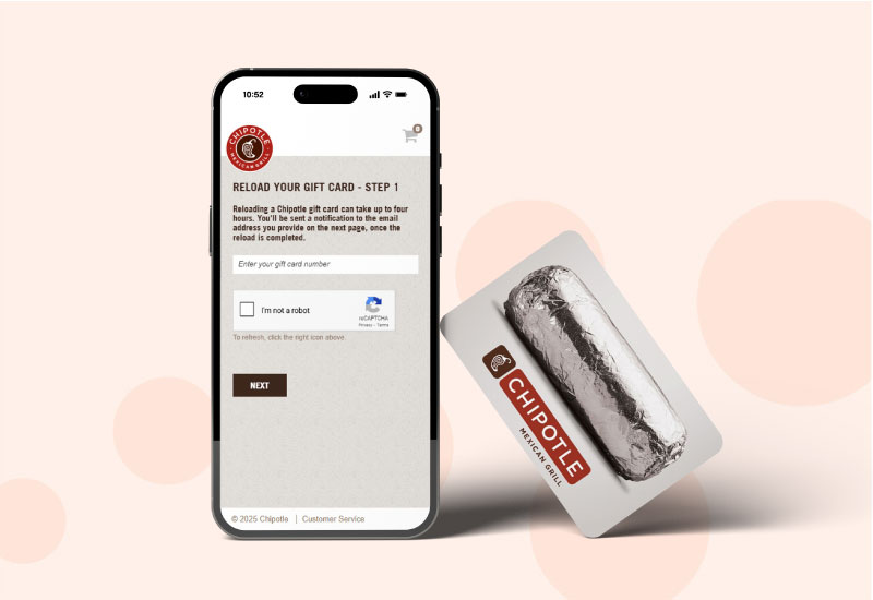 How to redeem Chipotle Gift Card