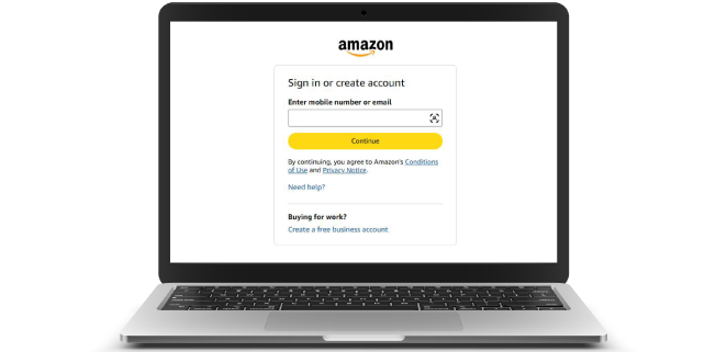 Sign in at Amazon.com