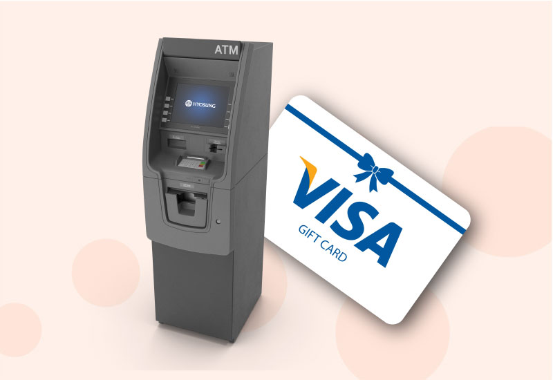 how to use visa gift card at an atm