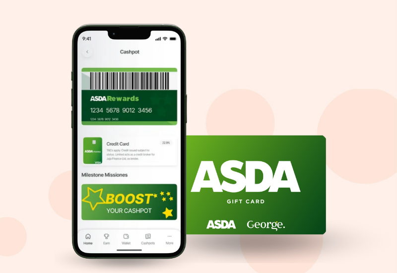 can you use asda gift card online