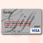 Where is the Card Number on a Vanilla Gift Card