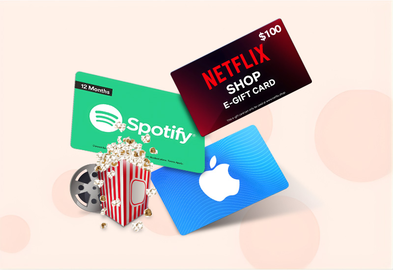 Streaming Gift Cards